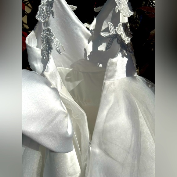 NWOT MIAMAs3T amazing white dress Great for flower girl-angel costume-formal pic - Picture 4 of 4
